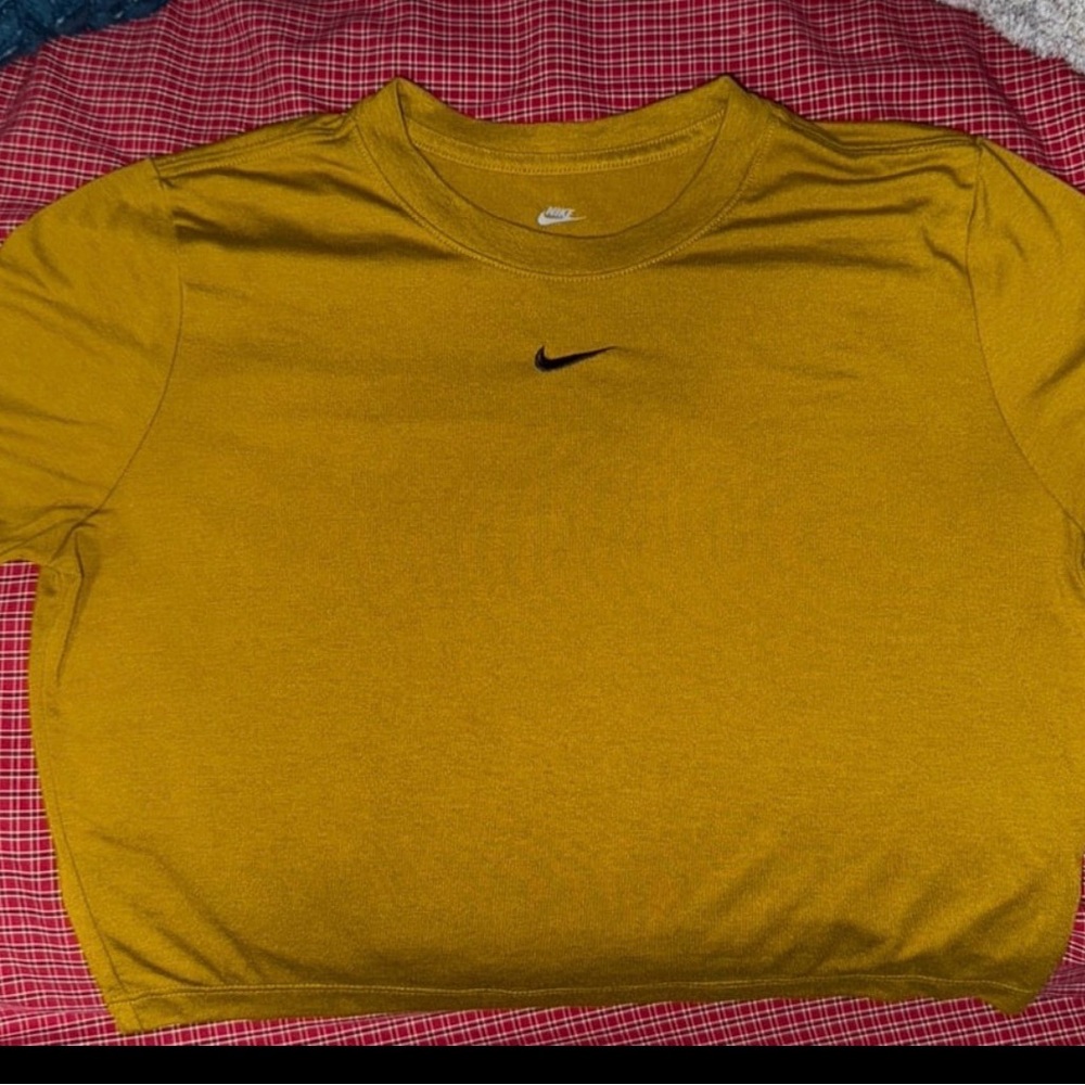 Nike Golden Yellow Tee with Black Logo